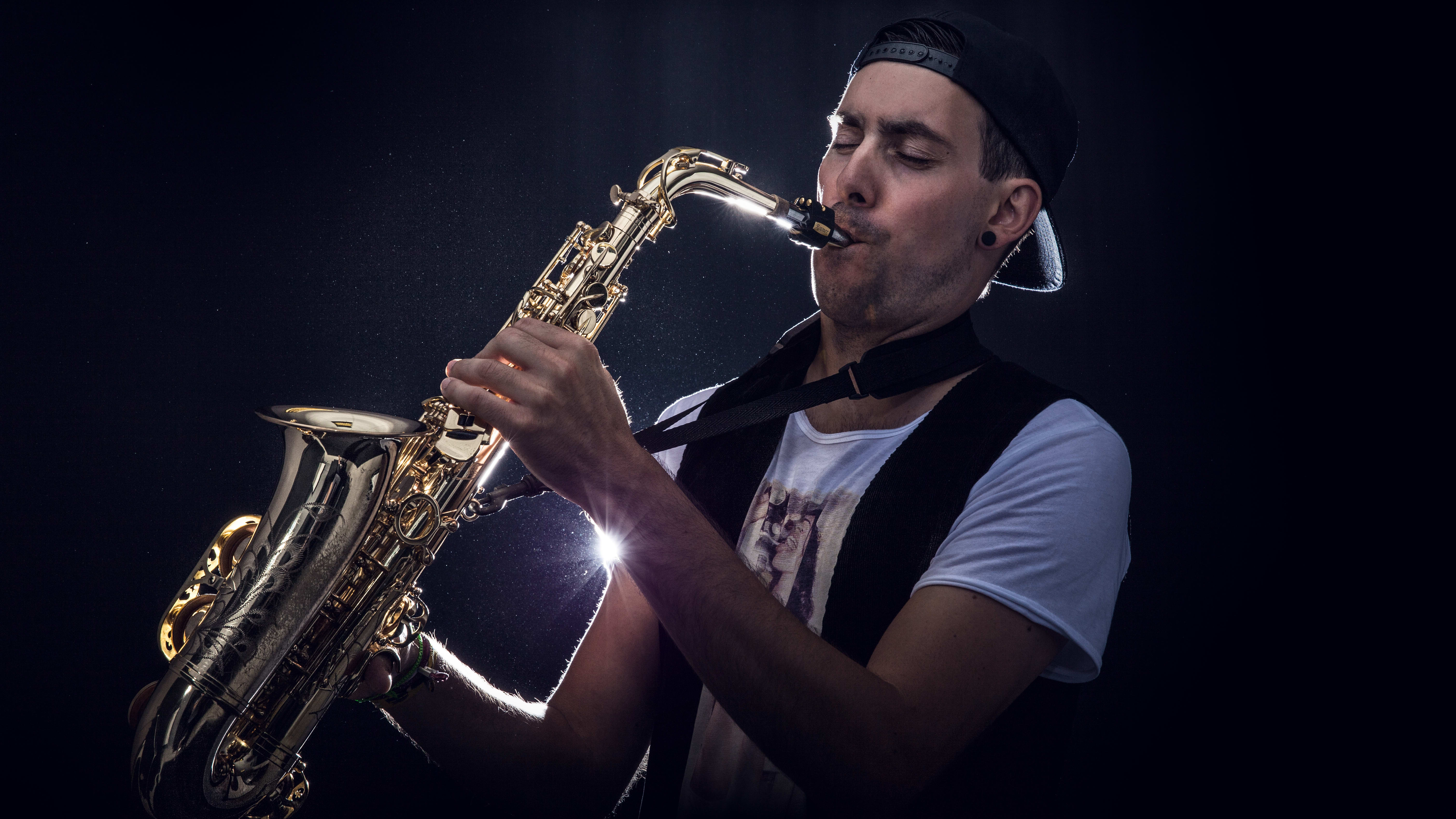 Saxophonist Marc Spieler am Saxophon