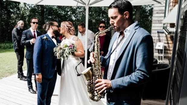 Saxophonist Marc Spieler live auf Hochzeit
